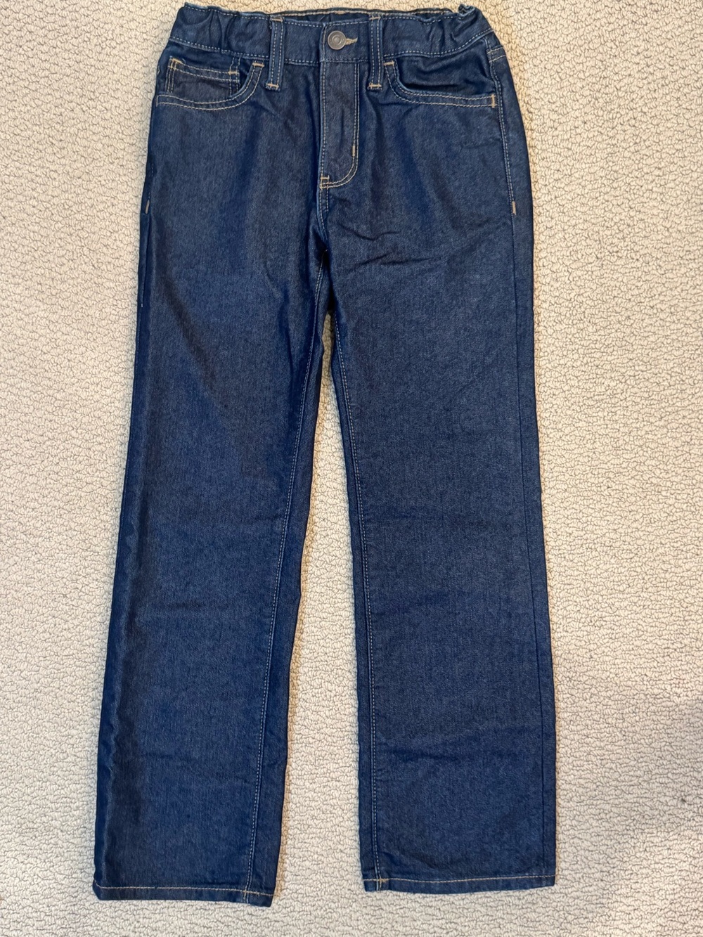 Old Navy Dark Blue Kids' Straight-Leg Jeans Like New